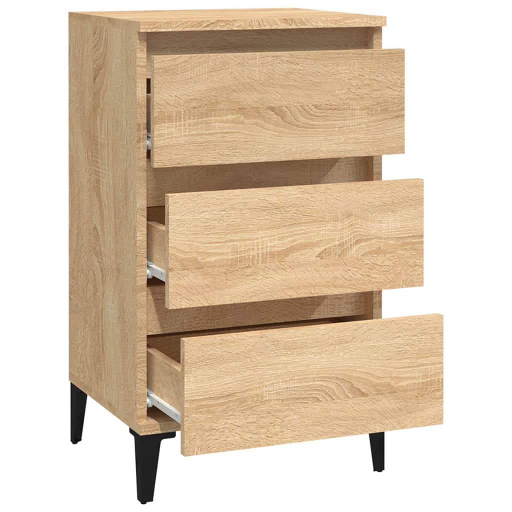 Nightstand, oak color, 40x35x70cm, engineered wood