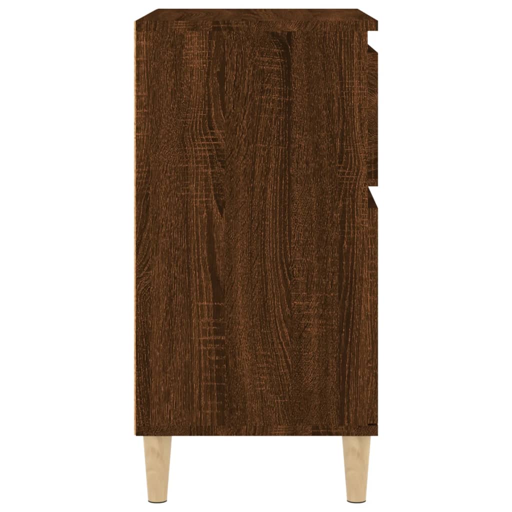 Side cabinet, brown oak, 60x35x70cm, engineered wood
