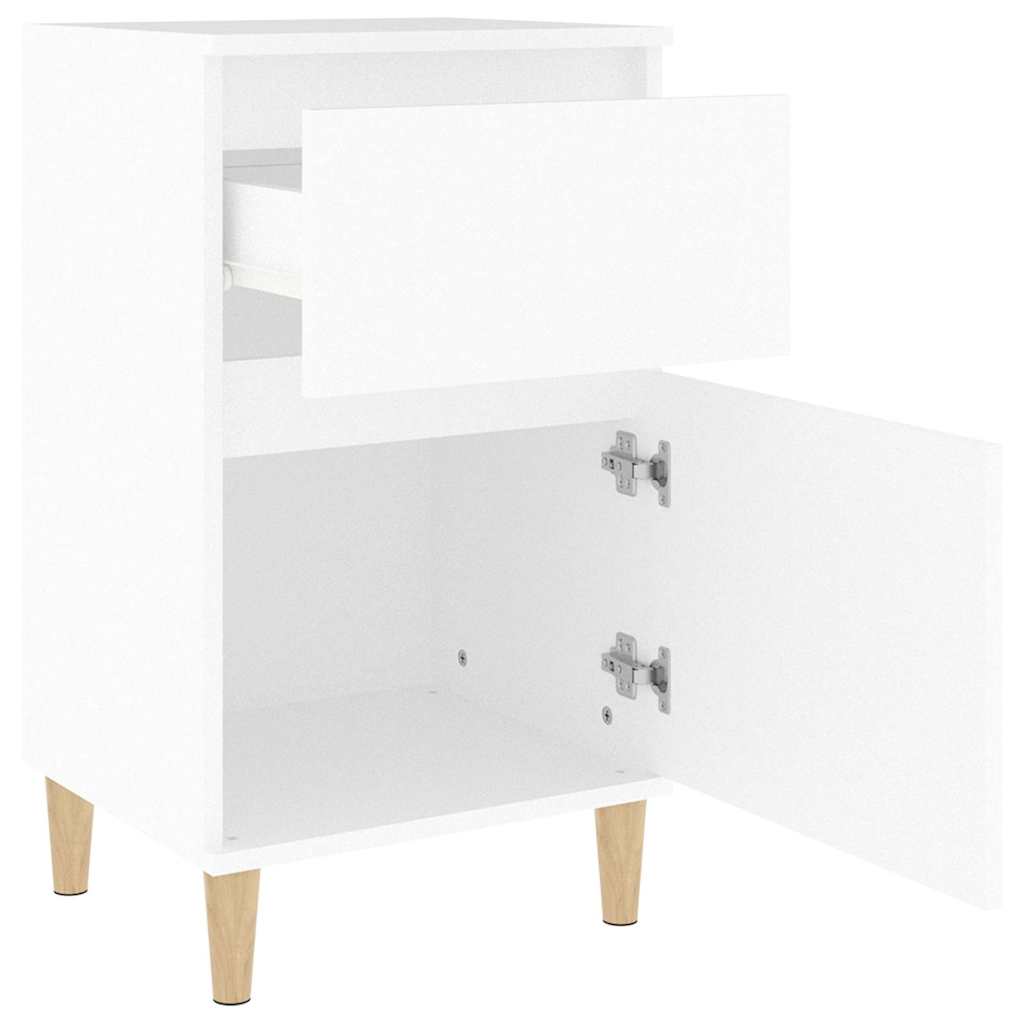 Bedside tables, 2 pcs., white, 40x35x70cm