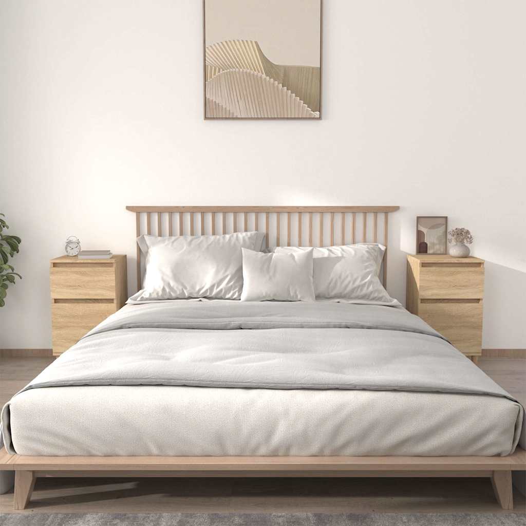 Bedside tables, 2 pcs., Sonoma oak, 40x35x70cm