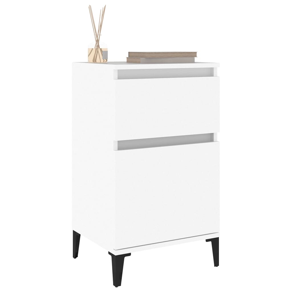 Bedside table, white, 40x35x70cm