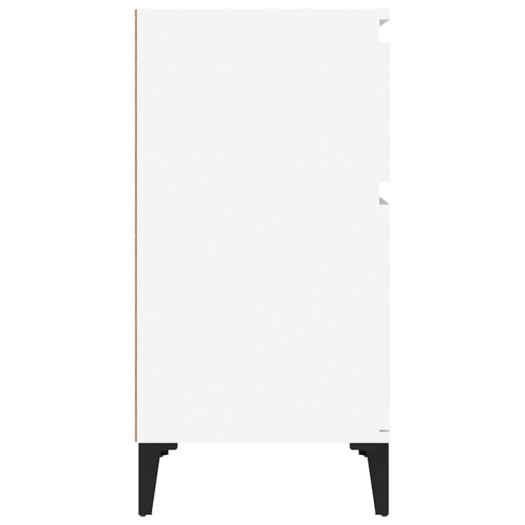 Bedside table, white, 40x35x70cm