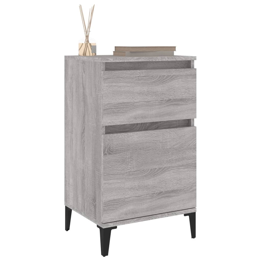 Nightstands, 2 pcs., grey oak, 40x35x70cm
