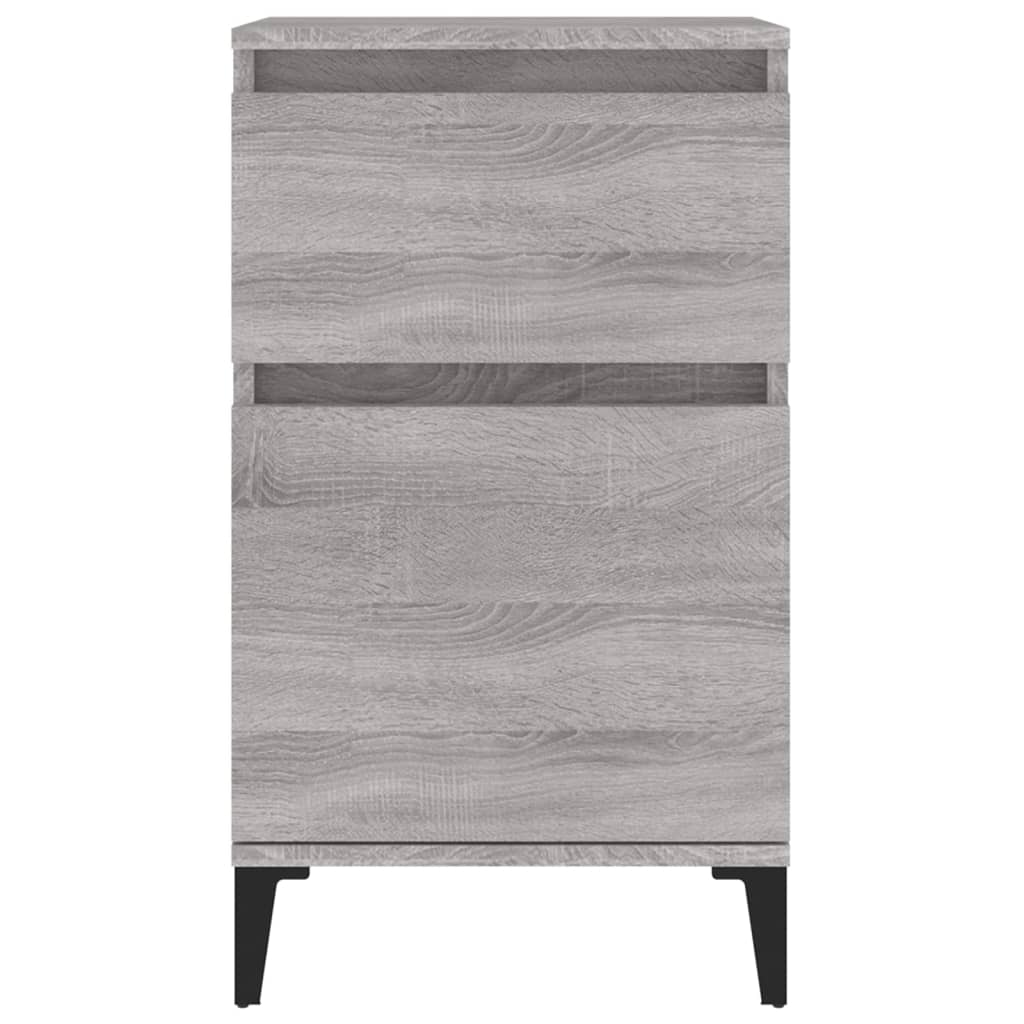 Nightstands, 2 pcs., grey oak, 40x35x70cm