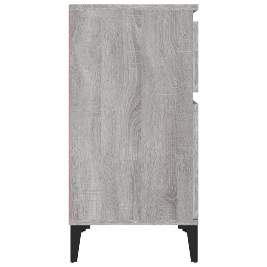 Nightstands, 2 pcs., grey oak, 40x35x70cm