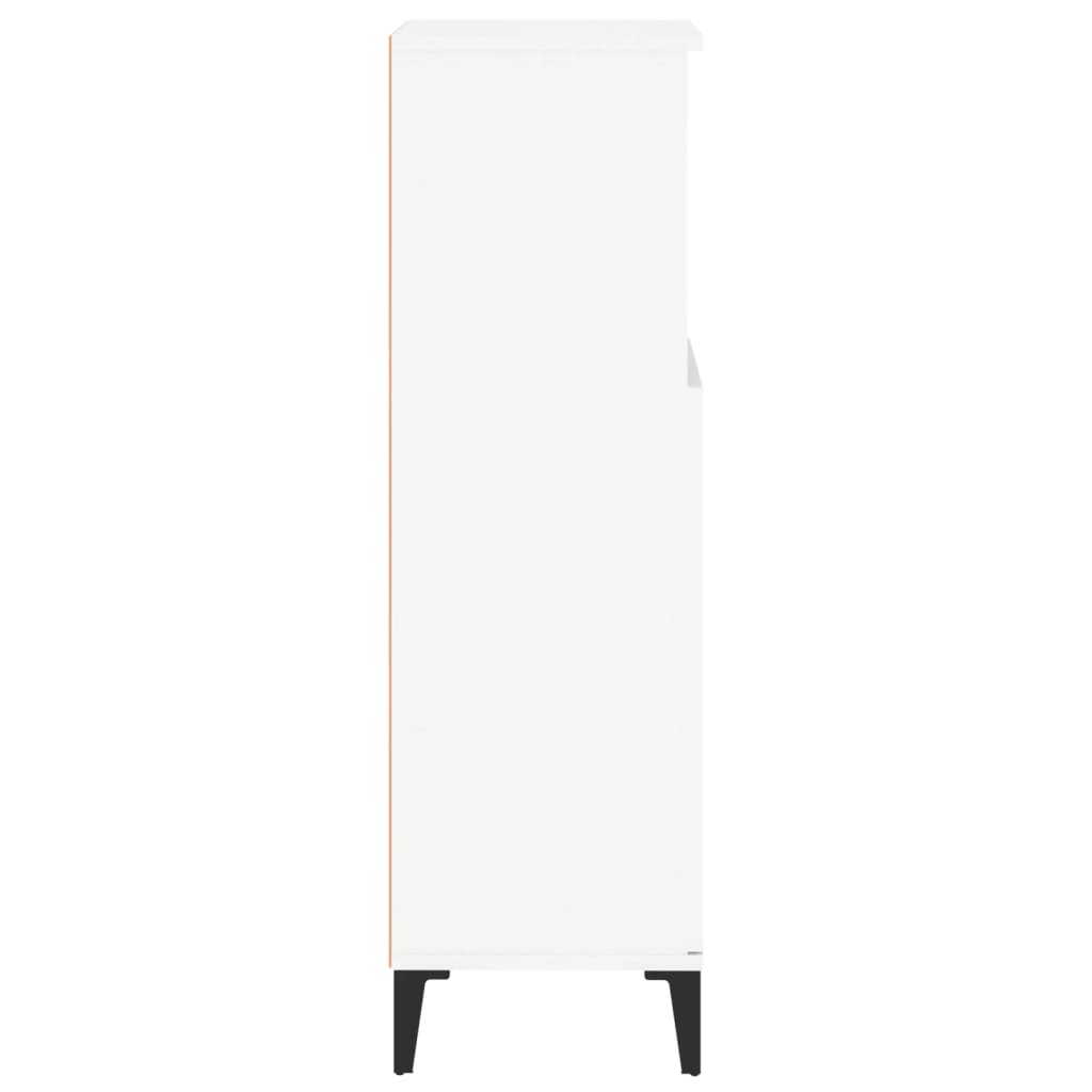 Bathroom cabinet, white, 30x30x100cm, engineered wood