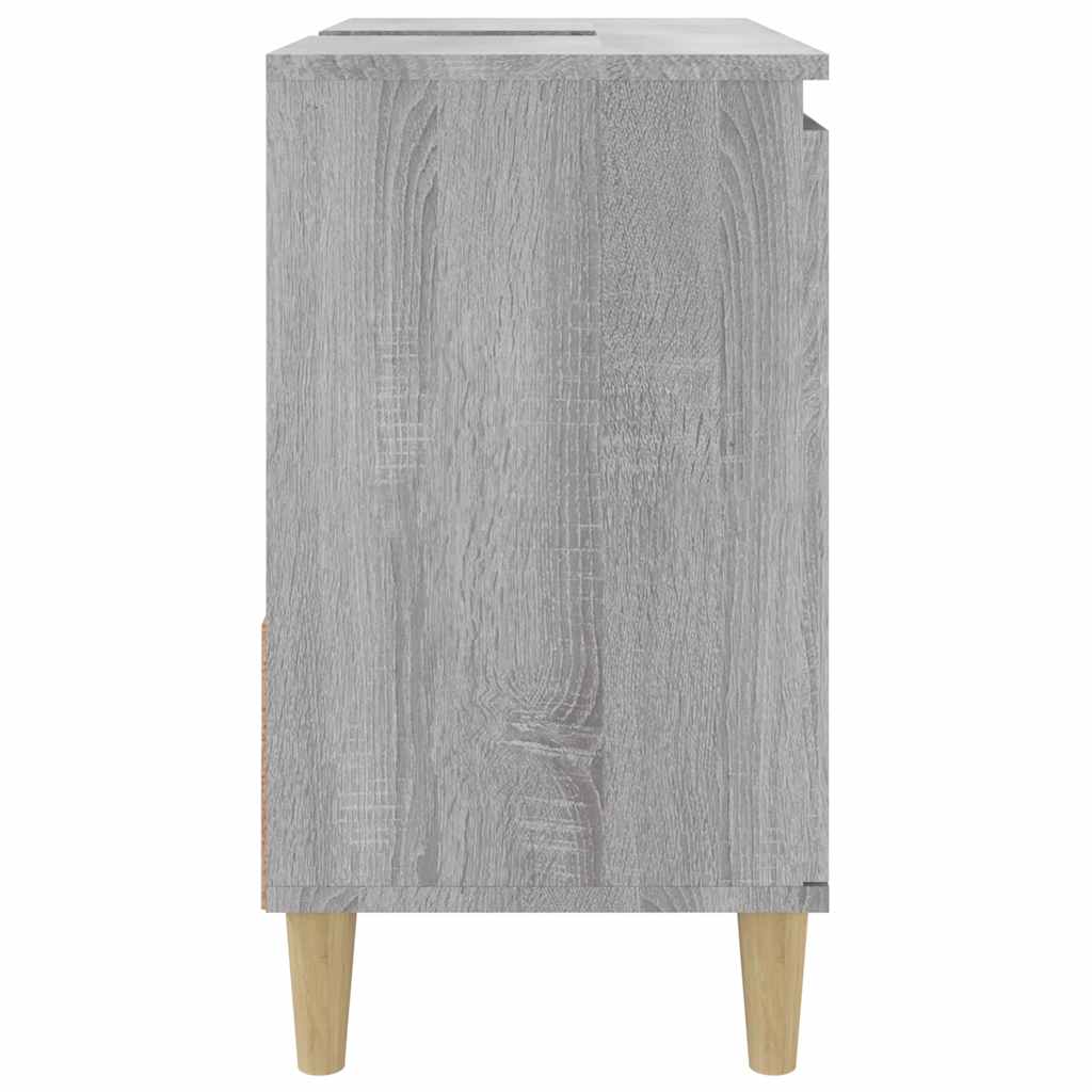 Bathroom cabinet, grey oak, 65x33x60cm, wood