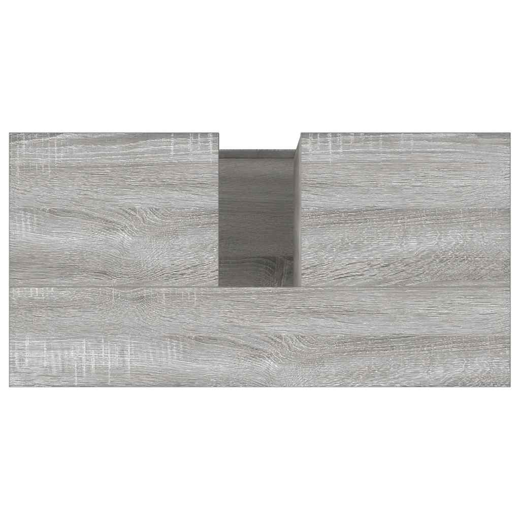 Bathroom cabinet, grey oak, 65x33x60cm, wood