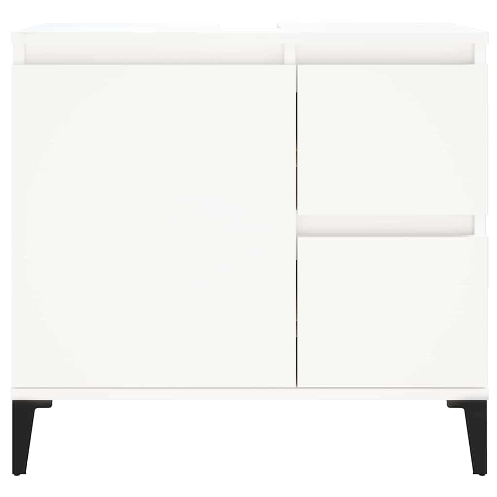 Bathroom cabinet, white, 65x33x60cm, engineered wood