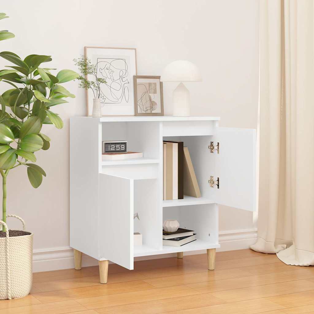 Side cabinet, white, 60x35x70cm, engineered wood
