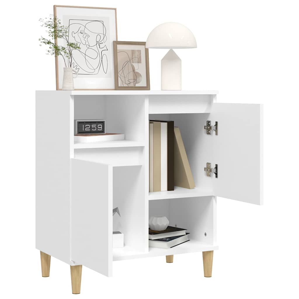 Side cabinet, white, 60x35x70cm, engineered wood