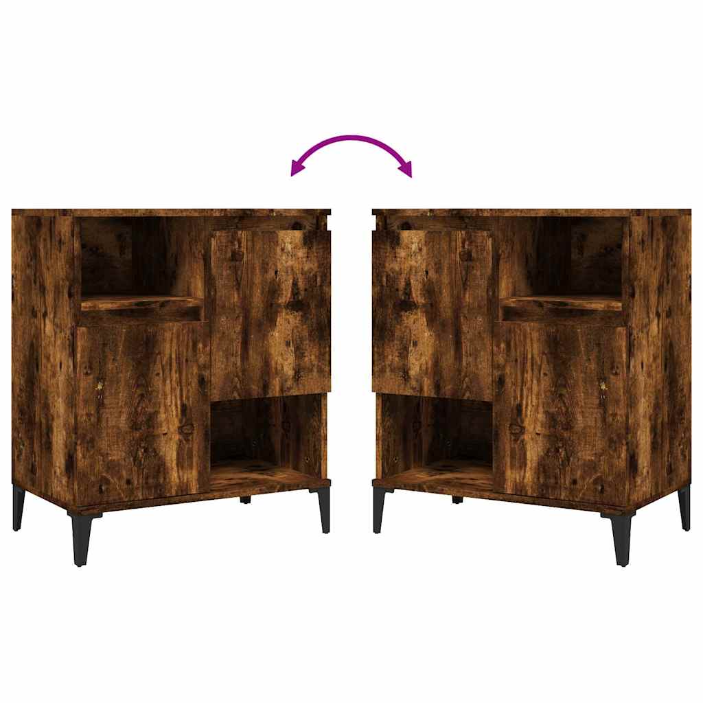 Sideboard, smoky oak, 60x35x70cm, engineered wood