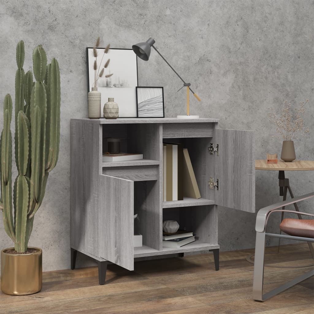 Sideboard, grey oak, 60x35x70cm, engineered wood