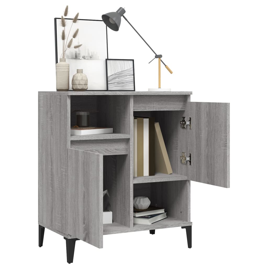 Sideboard, grey oak, 60x35x70cm, engineered wood