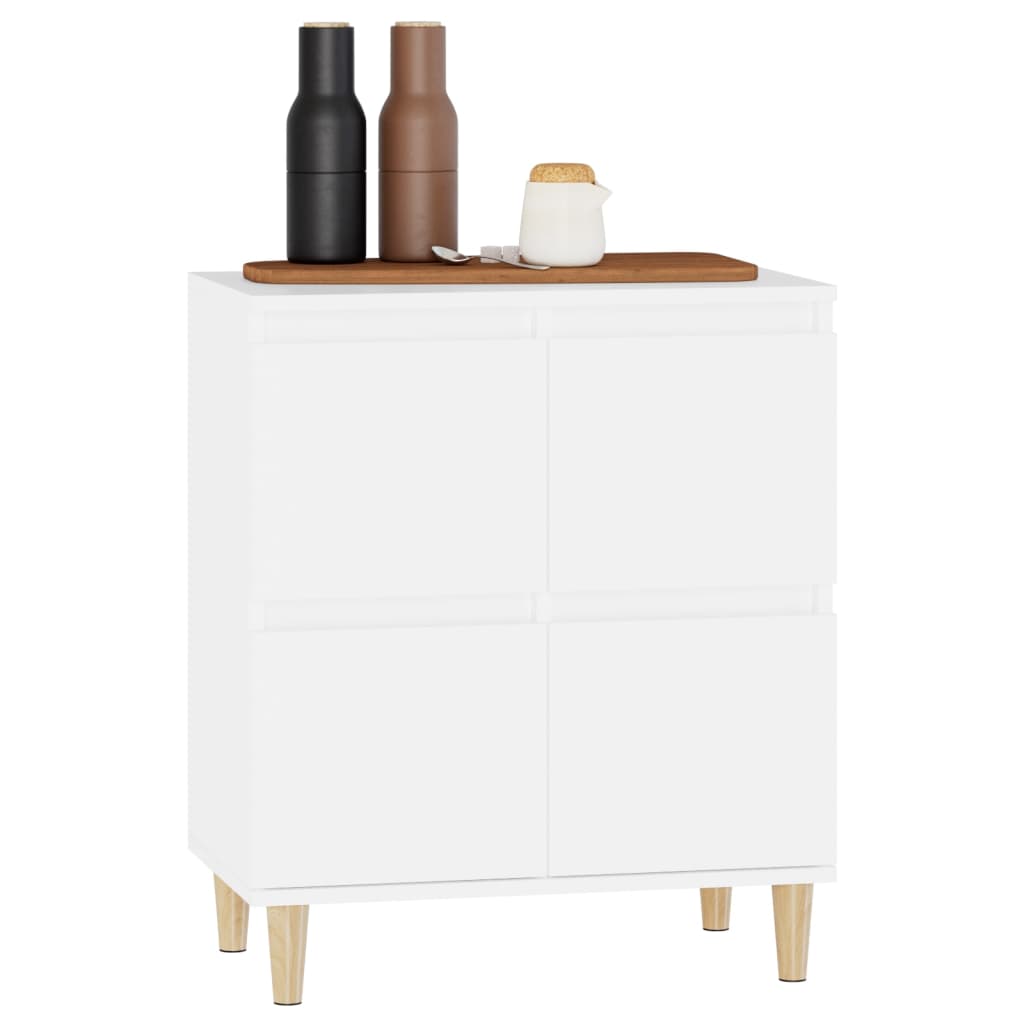 Side cabinet, white, 60x35x70cm, engineered wood