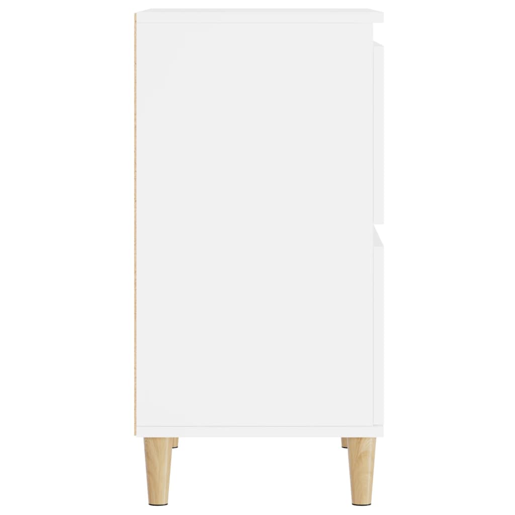 Side cabinet, white, 60x35x70cm, engineered wood