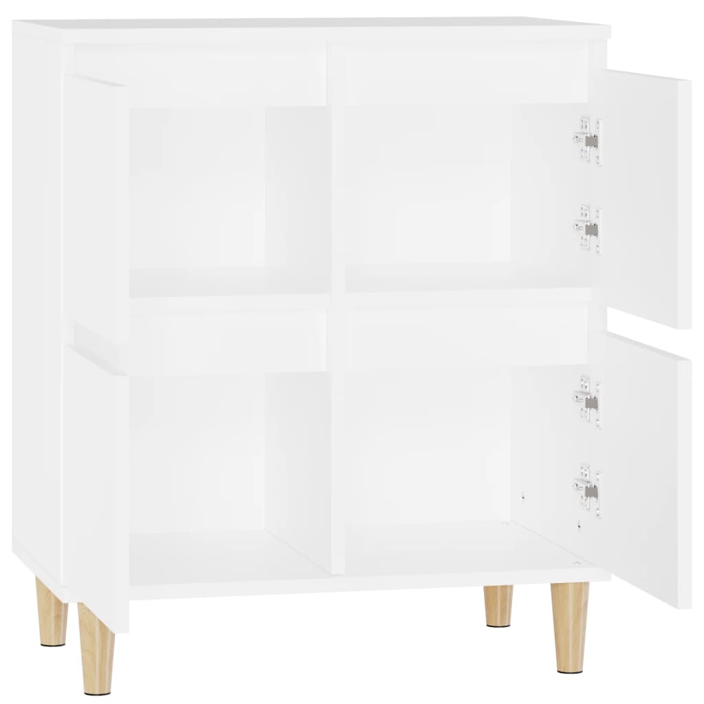 Side cabinet, white, 60x35x70cm, engineered wood