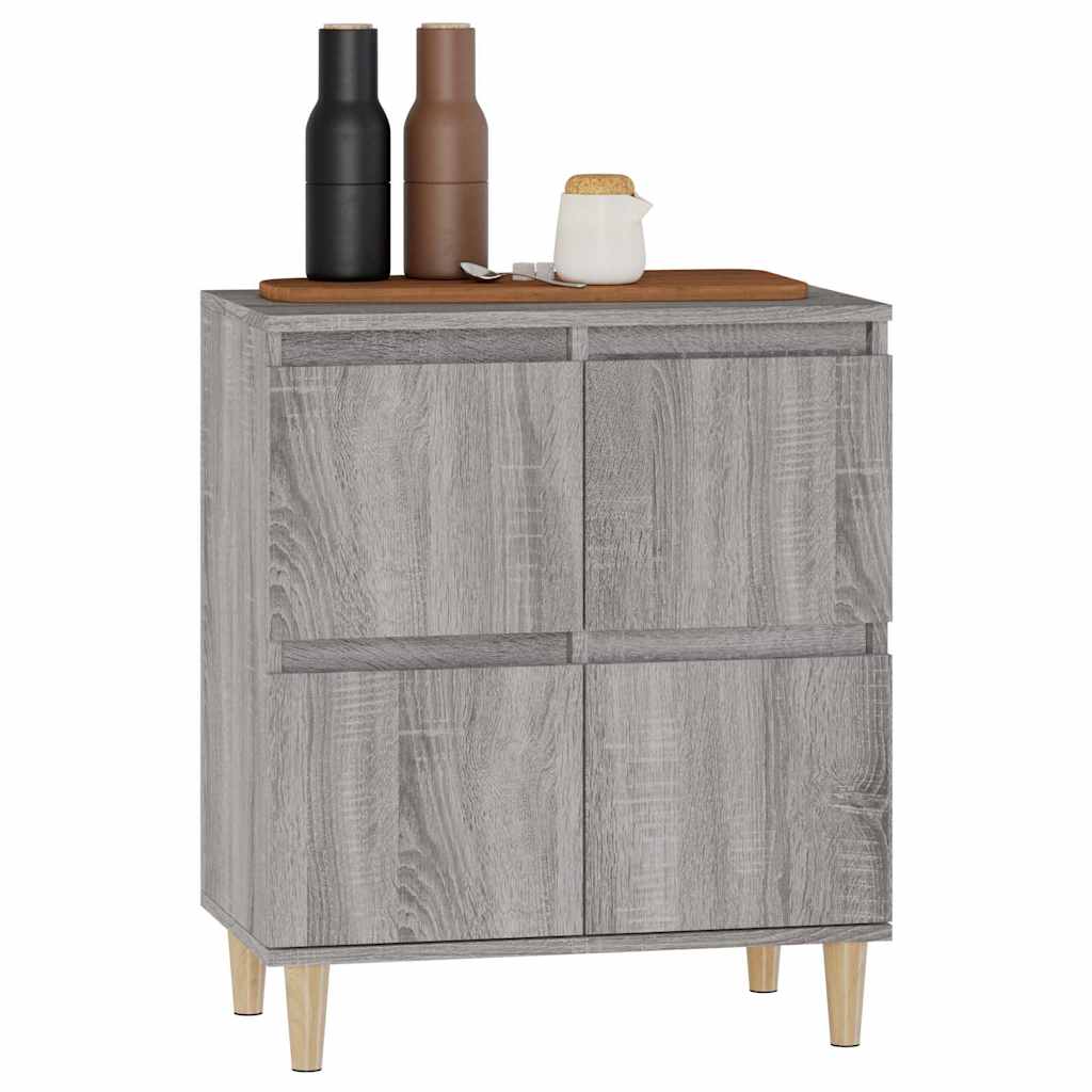 Side cabinet, grey oak, 60x35x70cm, engineered wood