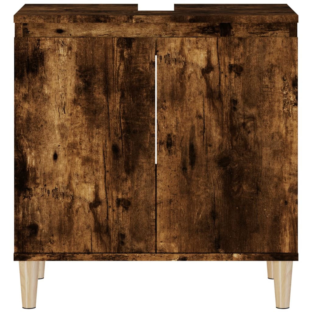 Vanity cabinet, smoky oak, 58x33x60cm, wood