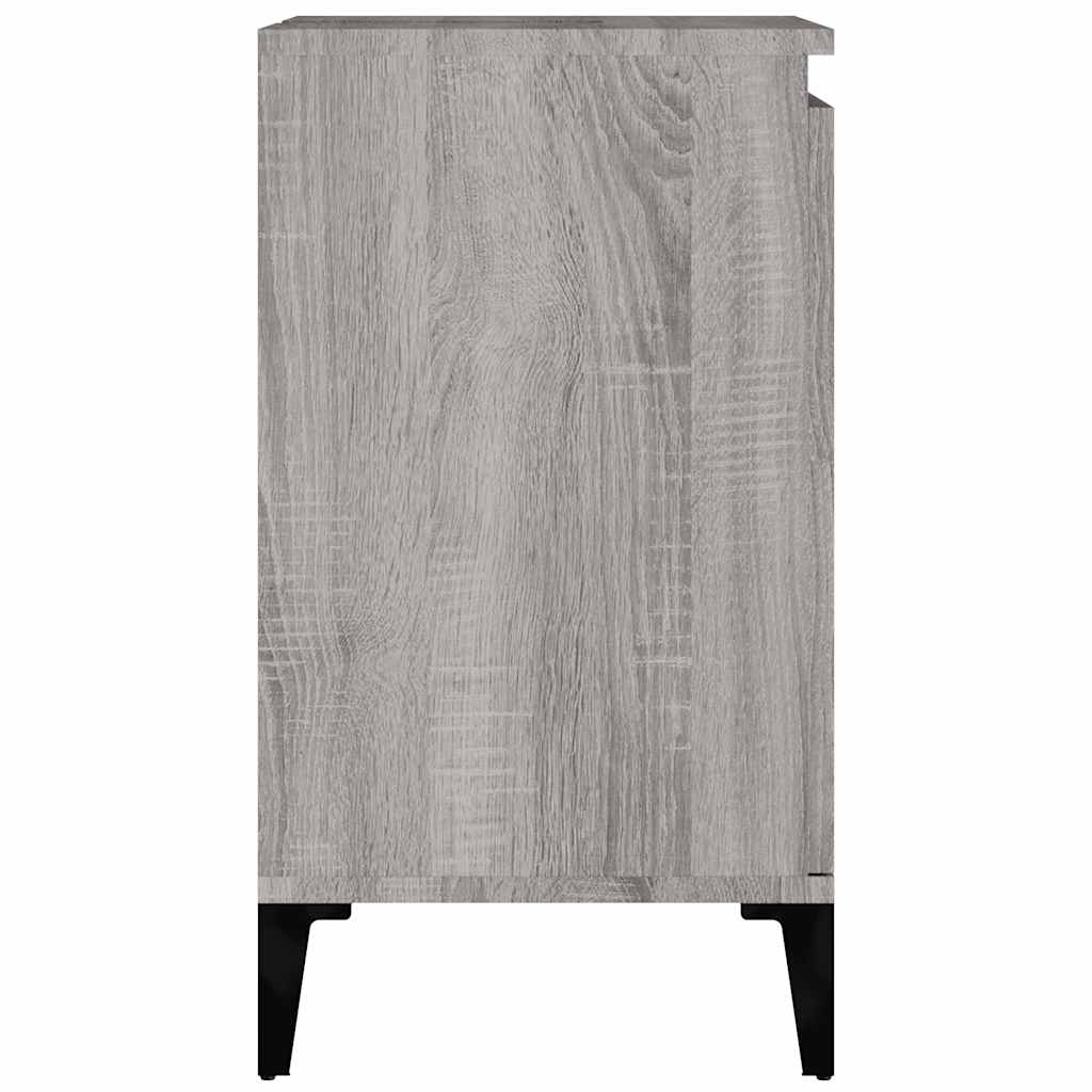 Washbasin cabinet, grey oak, 58x33x60cm, engineered wood