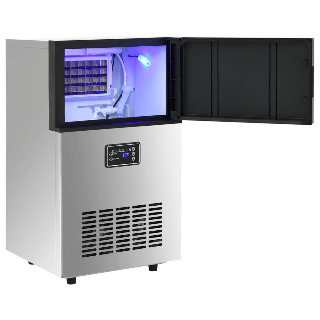 Ice maker, silver, 45kg/24h