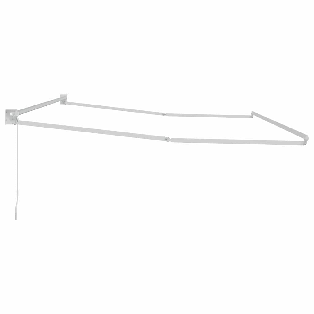 Izvelkamā markīze Balta 400 × 300 cm Alumīnijs