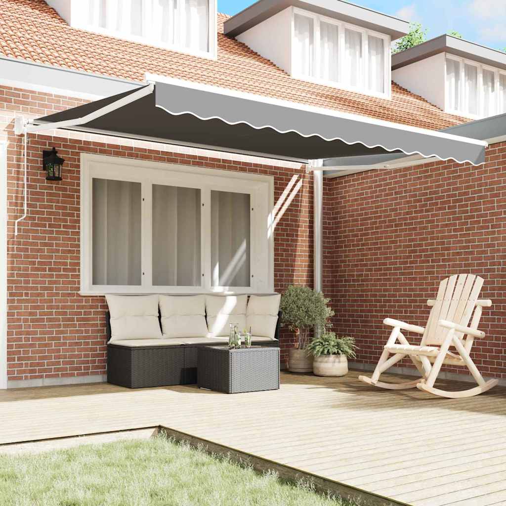 Retractable Awning White 300 x 250 cm Aluminum