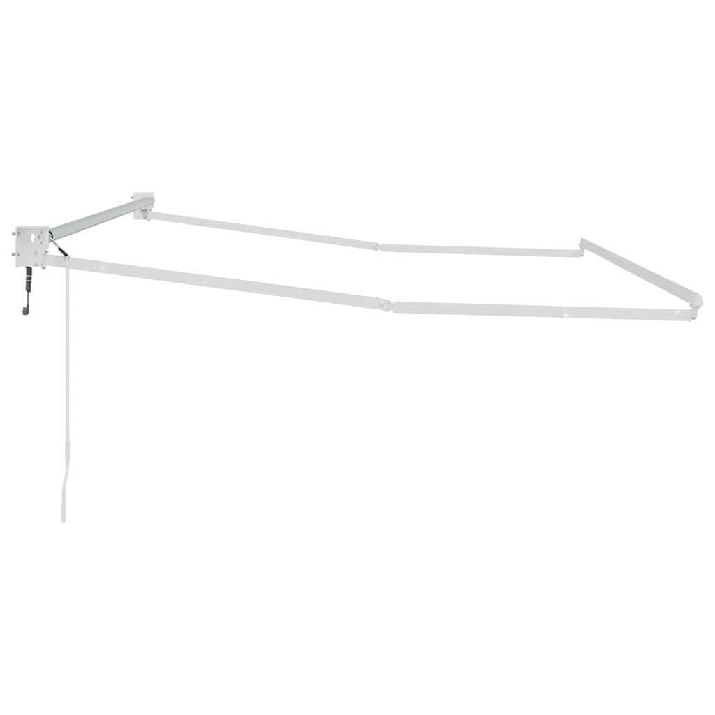 Retractable Awning White 300 x 250 cm Aluminum
