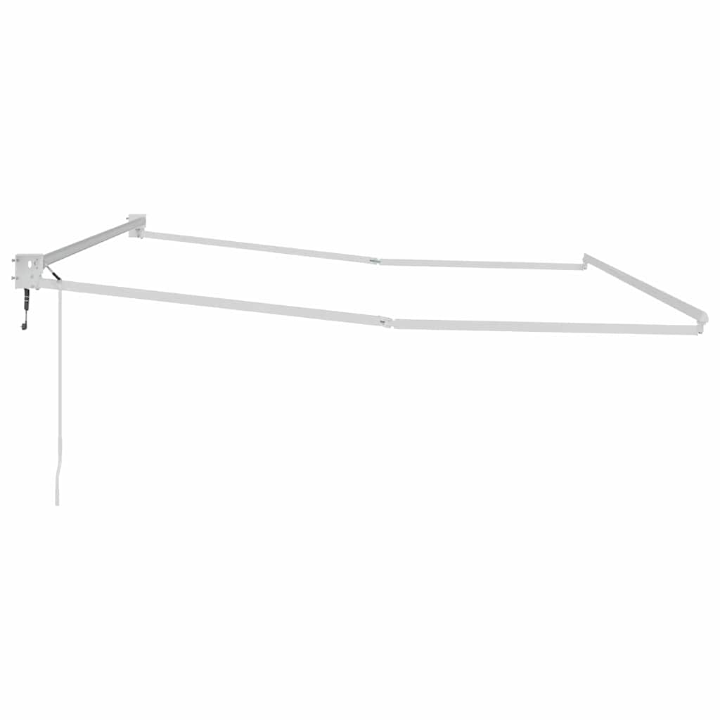 Traukiamas markizės rėmas Baltas 450 × 300 cm Aliuminis
