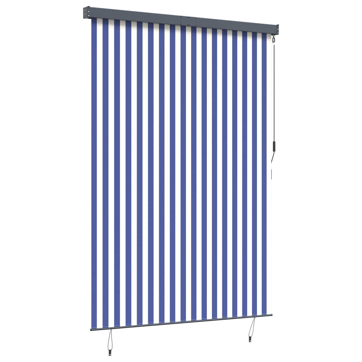 Roletas Mėlyna ir balta 180 x 250 cm Audinys ir aliuminis
