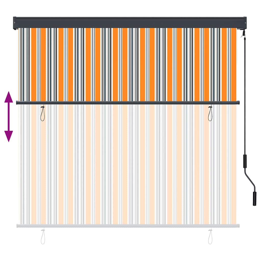 Roletas Geltona ir mėlyna 180 x 250 cm Audinys ir aliuminis