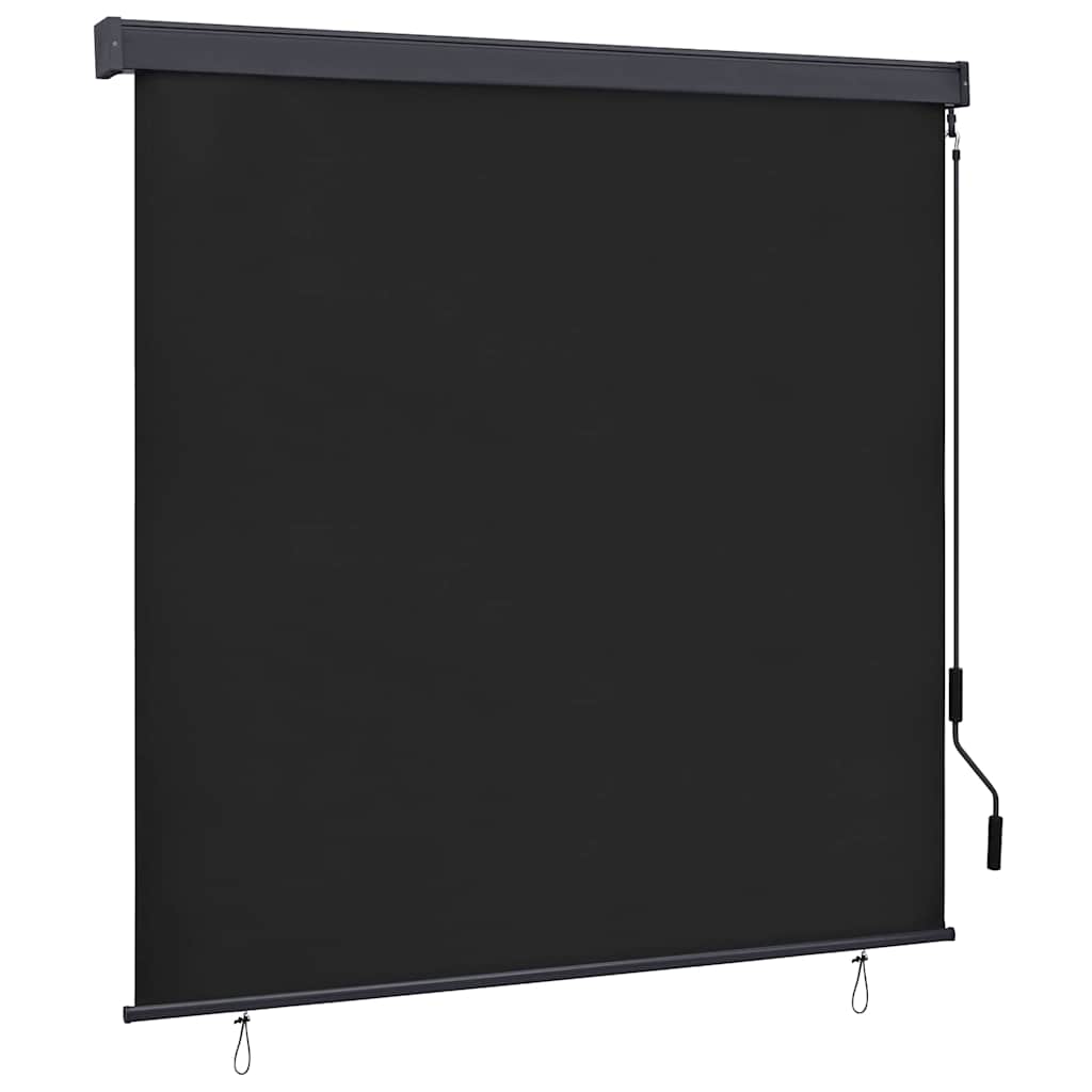 Roletas Dryžuotas Antracitas 180 x 250 cm Audinys ir aliuminis