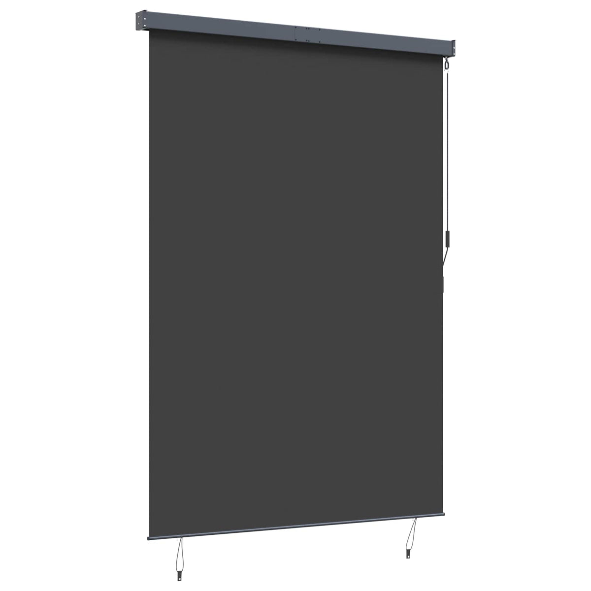 Roletas Dryžuotas Antracitas 180 x 250 cm Audinys ir aliuminis
