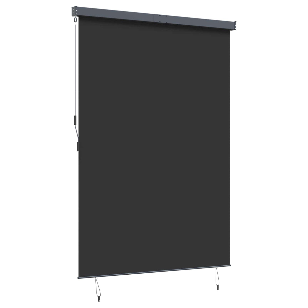 Roletas Dryžuotas Antracitas 180 x 250 cm Audinys ir aliuminis
