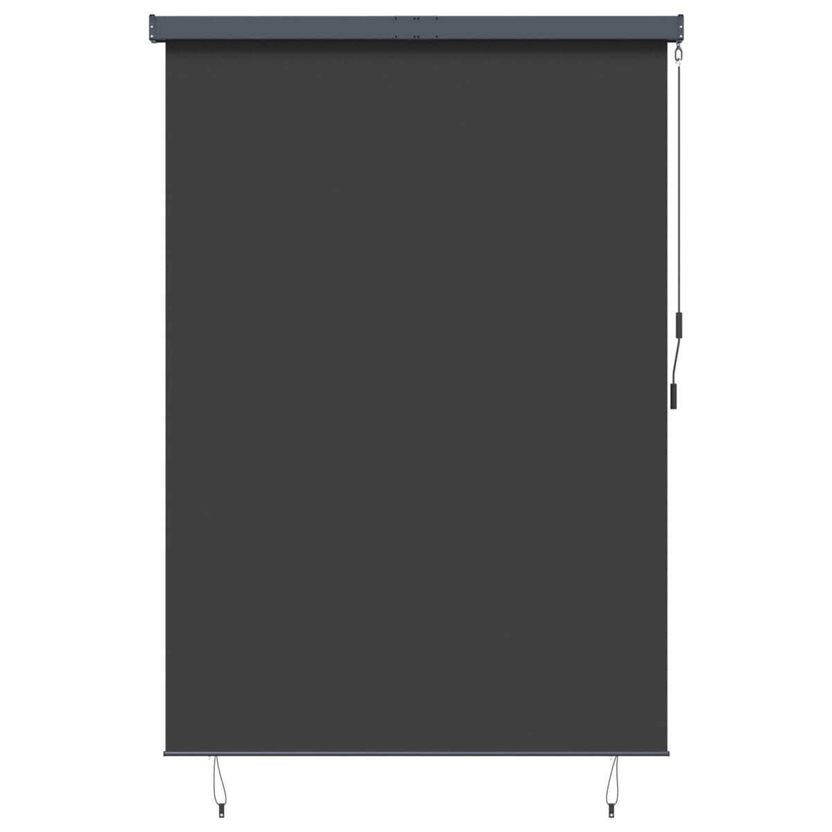 Roletas Dryžuotas Antracitas 180 x 250 cm Audinys ir aliuminis
