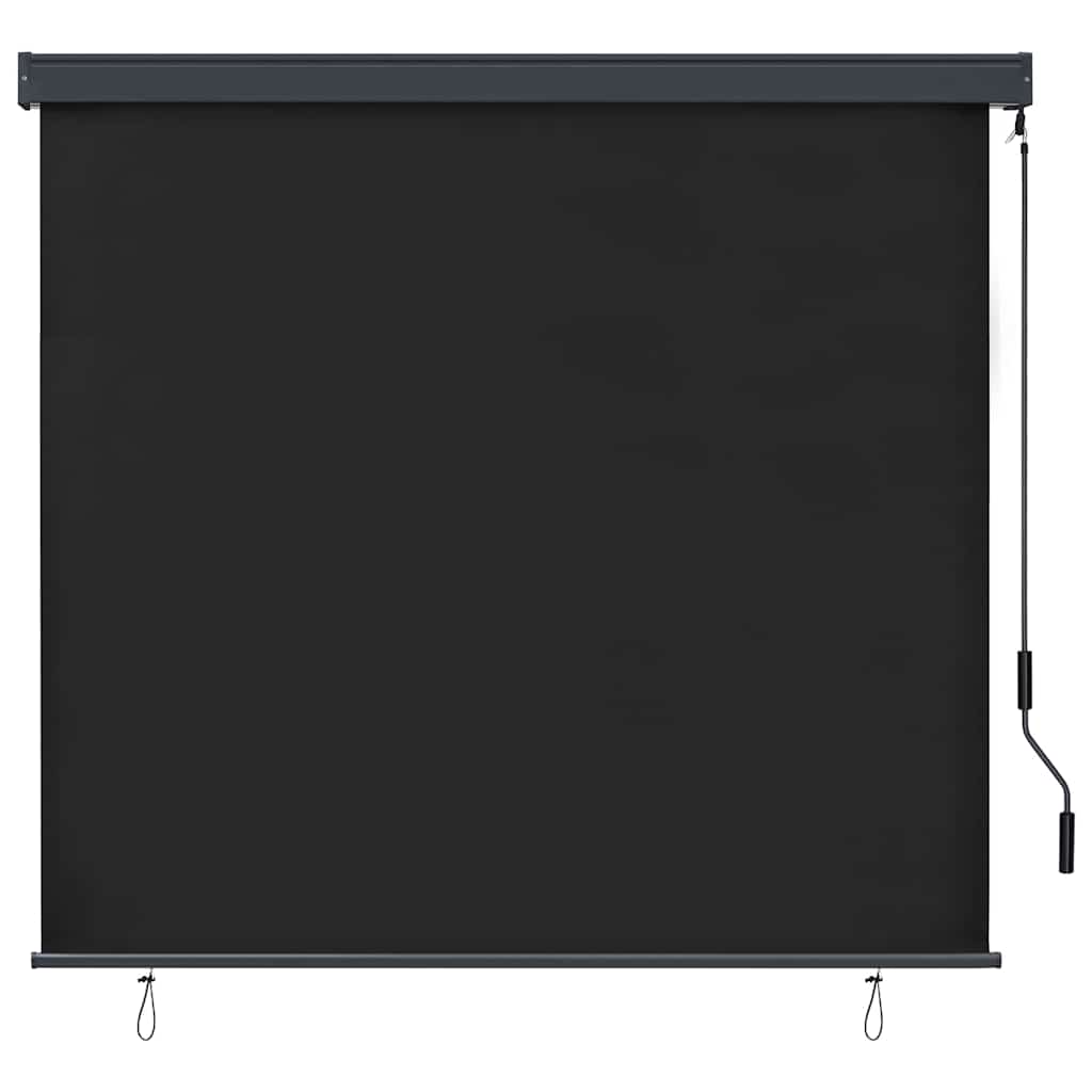 Roletas Dryžuotas Antracitas 180 x 250 cm Audinys ir aliuminis