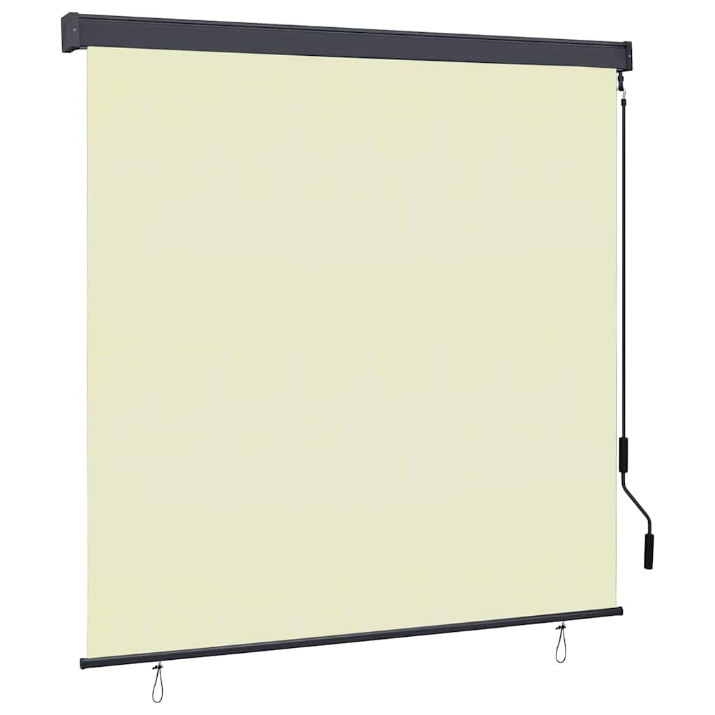 Roletas Dryžuotas Kreminė 180 x 250 cm Audinys ir aliuminis