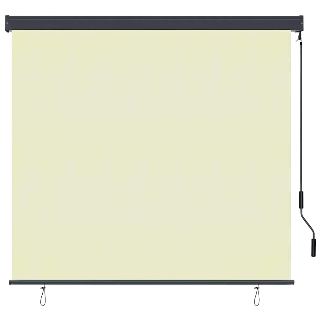 Roletas Dryžuotas Kreminė 180 x 250 cm Audinys ir aliuminis