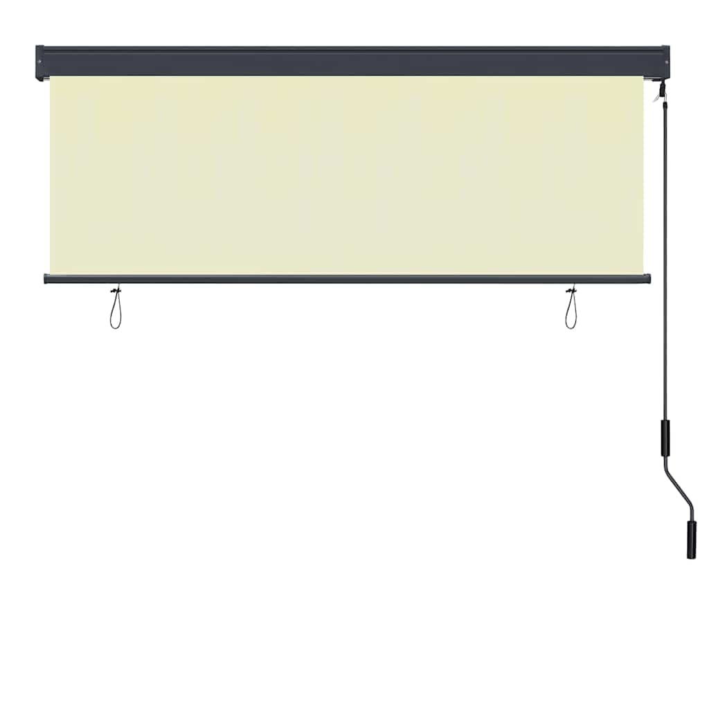 Roletas Dryžuotas Kreminė 180 x 250 cm Audinys ir aliuminis