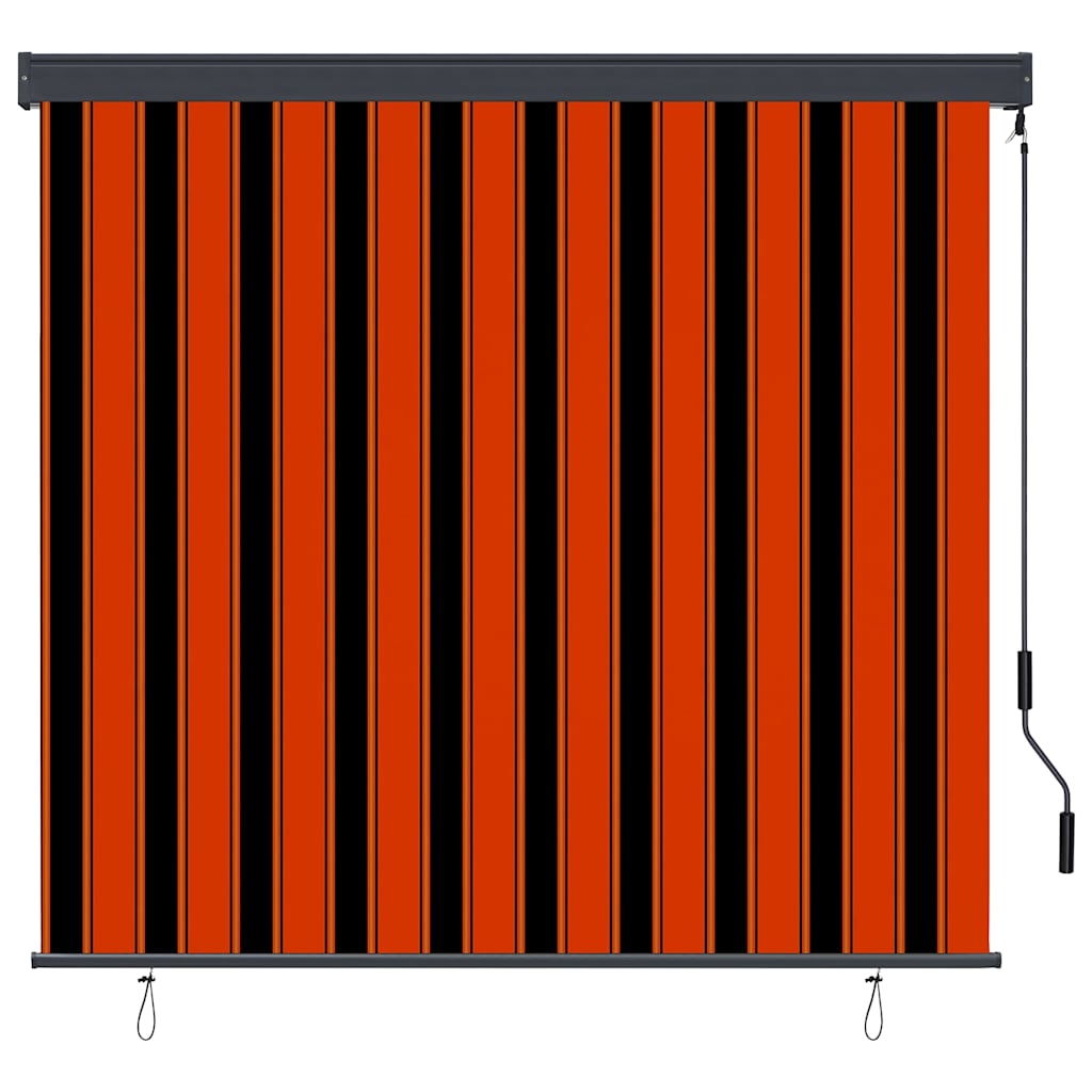 Roletas Oranžinė ir ruda 180 x 250 cm Audinys ir aliuminis