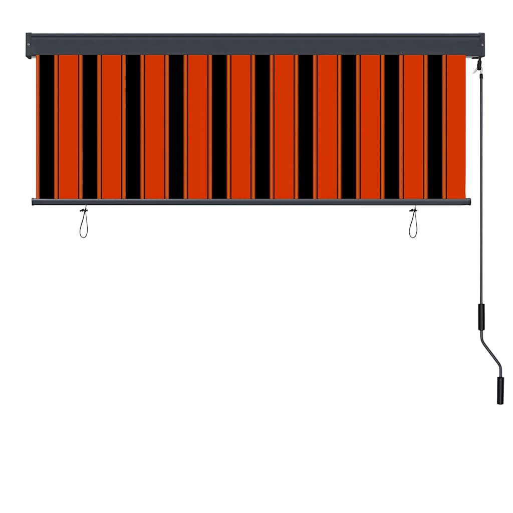 Roletas Oranžinė ir ruda 180 x 250 cm Audinys ir aliuminis