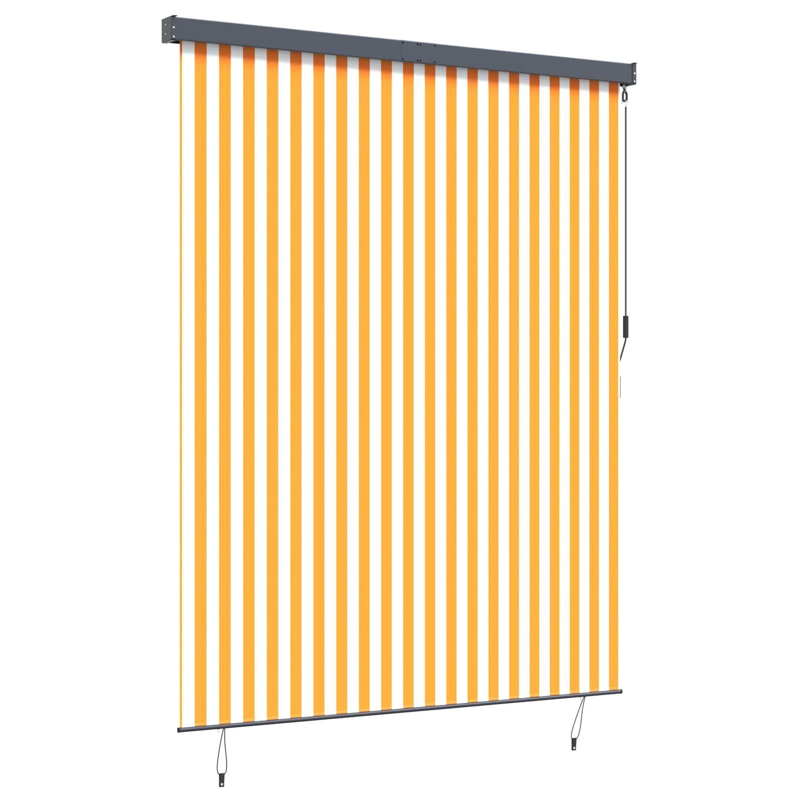 Roletas Balta ir oranžinė 200 x 250 cm Audinys ir aliuminis