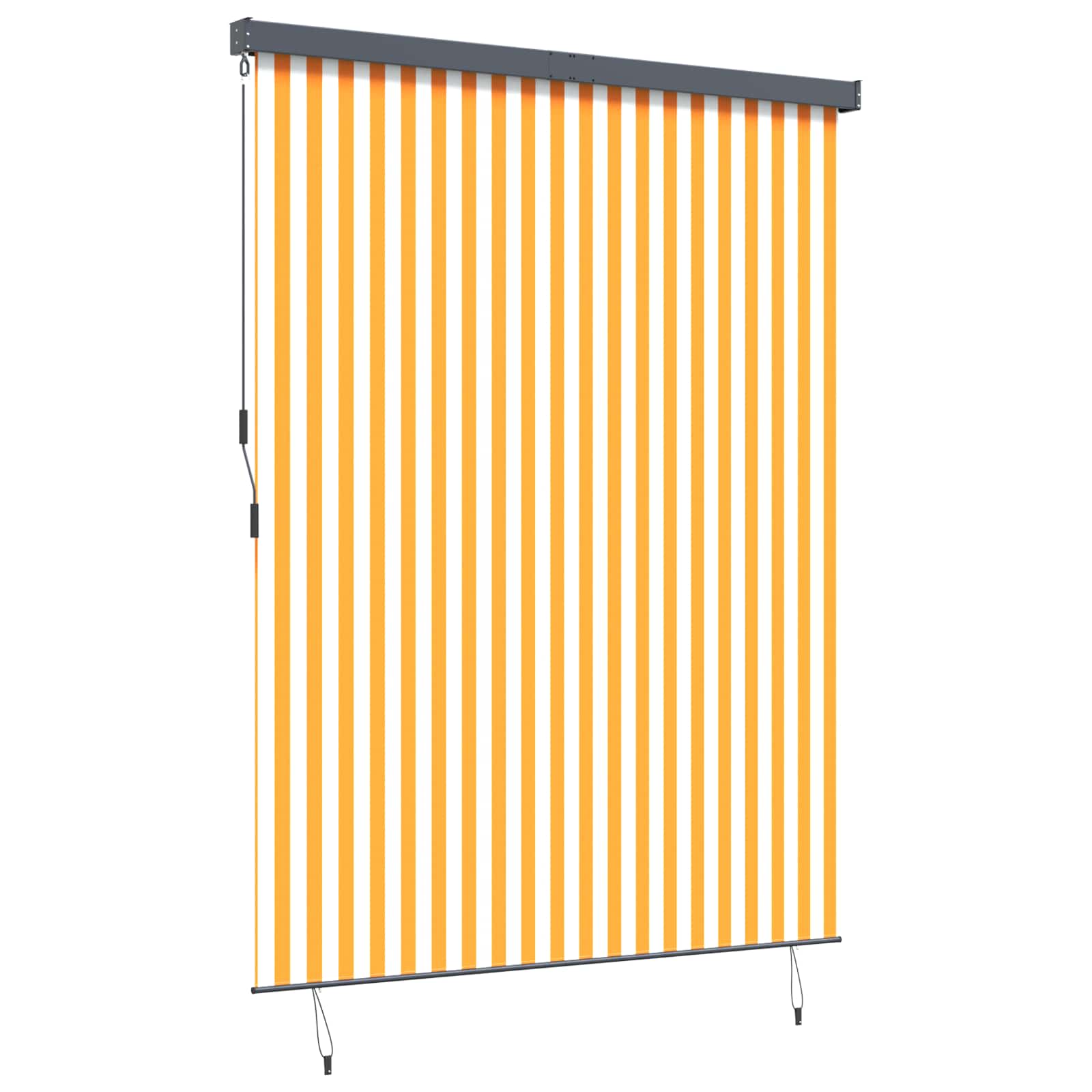 Roletas Balta ir oranžinė 200 x 250 cm Audinys ir aliuminis