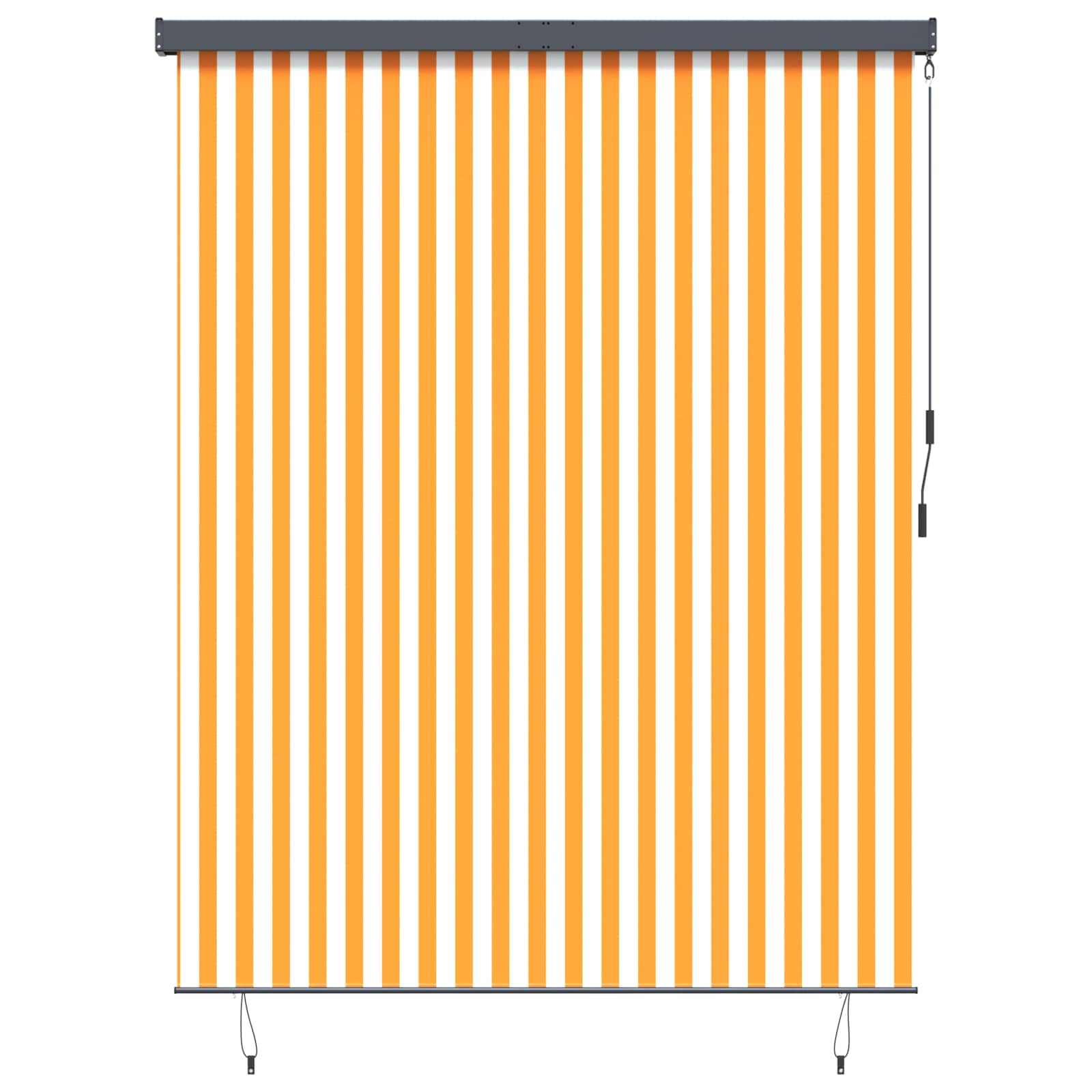 Roletas Balta ir oranžinė 200 x 250 cm Audinys ir aliuminis