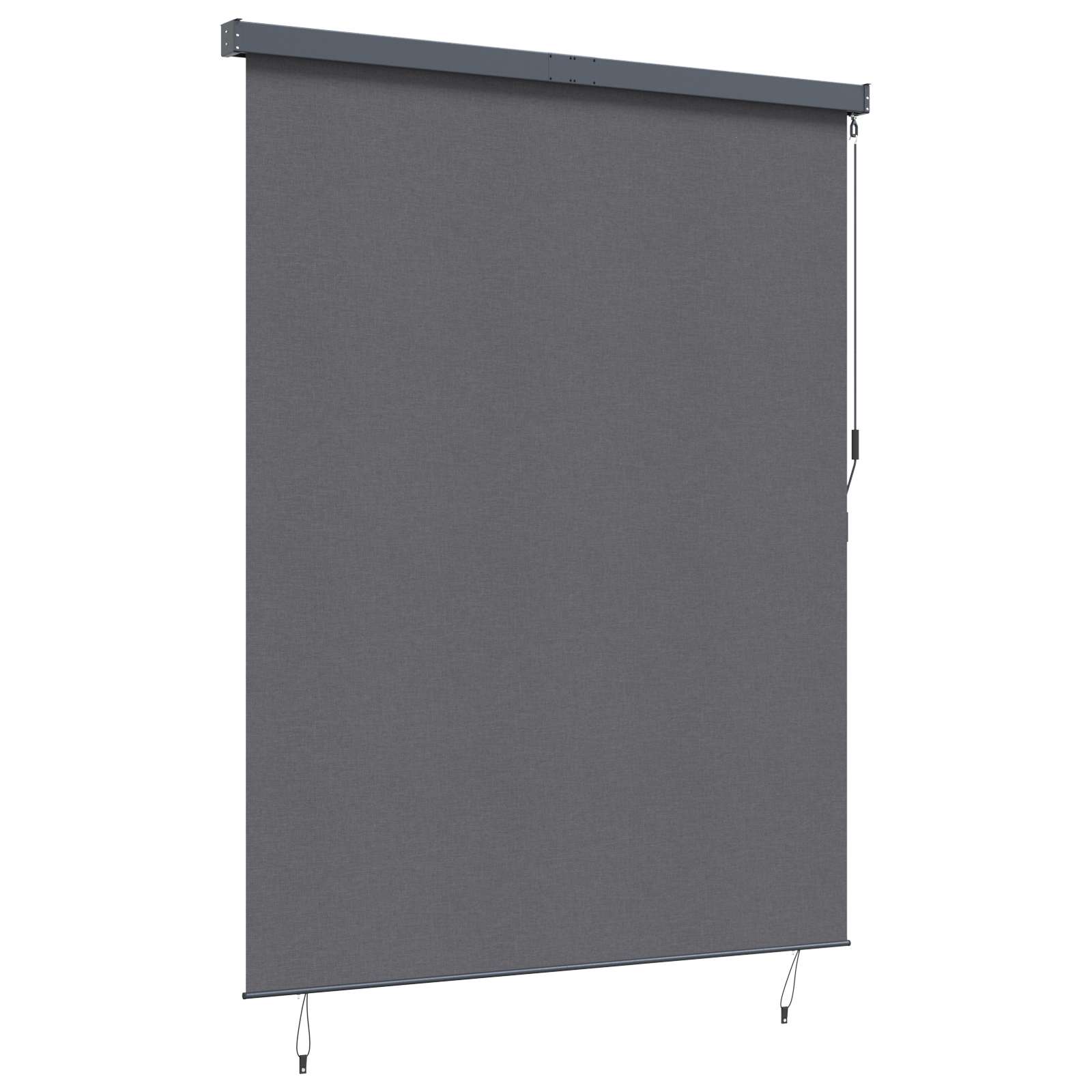 Roletas Dryžuotas Antracitas 200 x 250 cm Audinys ir aliuminis