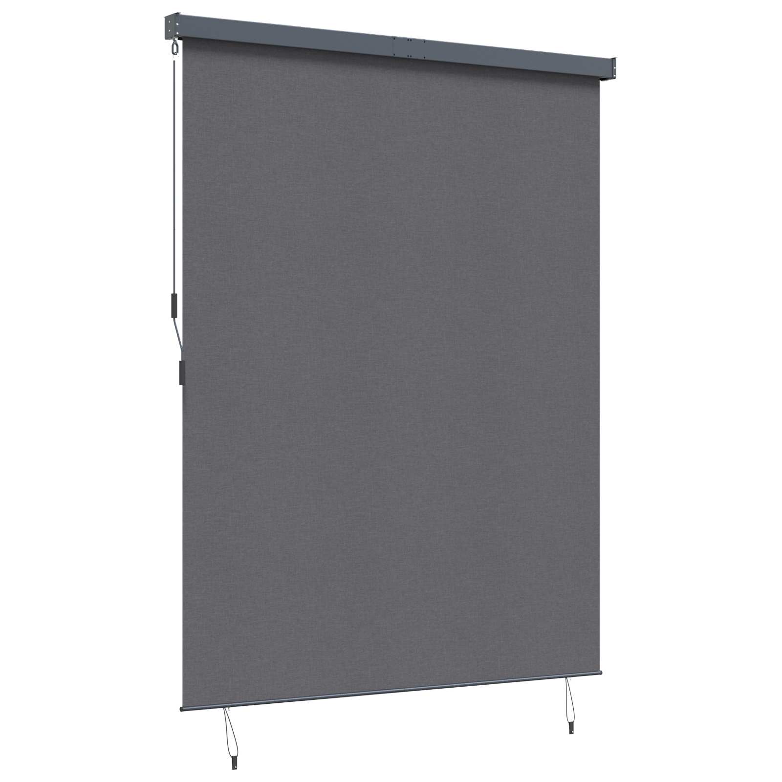 Roletas Dryžuotas Antracitas 200 x 250 cm Audinys ir aliuminis