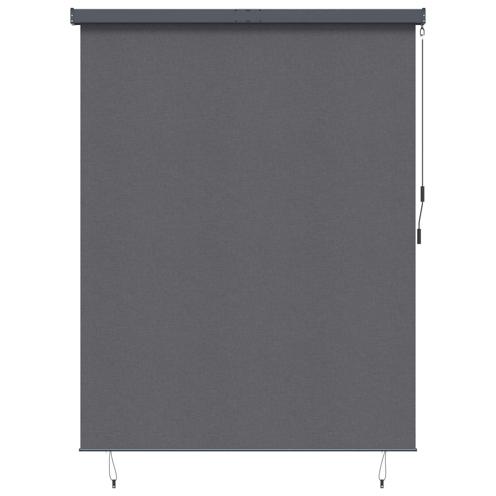 Roletas Dryžuotas Antracitas 200 x 250 cm Audinys ir aliuminis