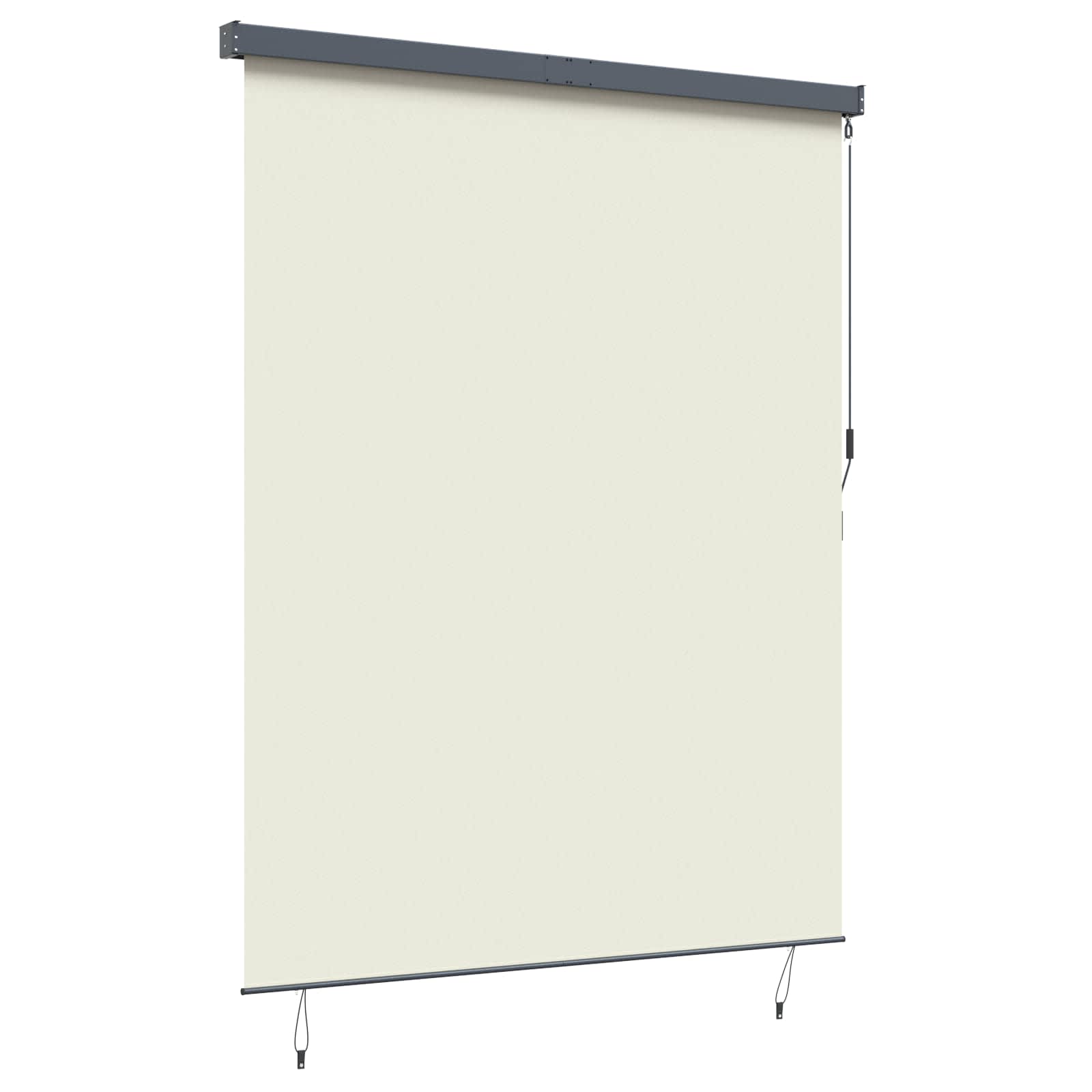 Rullo žalūzija Svītraini krēmkrāsā 200 x 250 cm Audums un alumīnijs