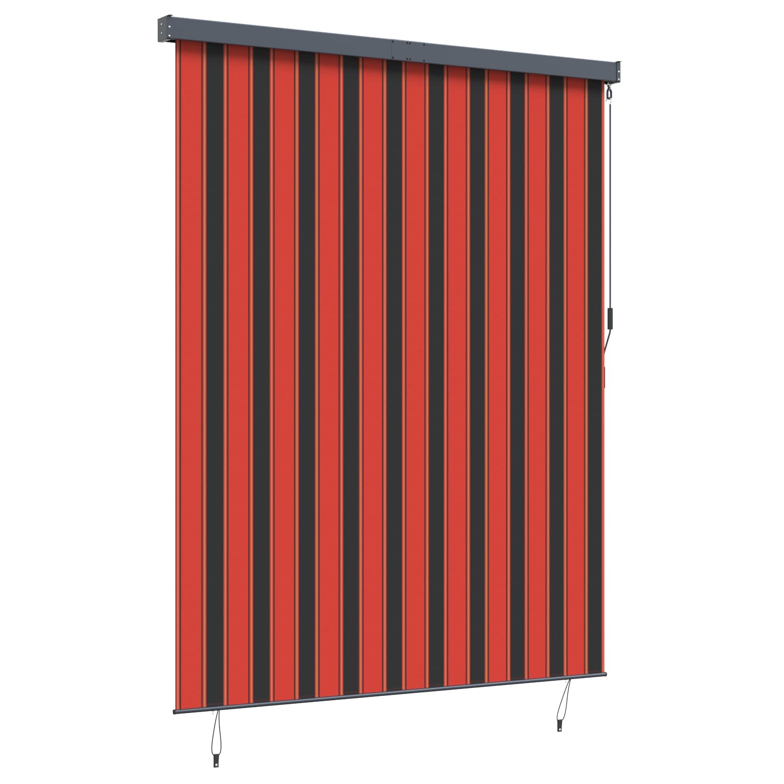 Roletas Oranžinė ir ruda 200 x 250 cm Audinys ir aliuminis