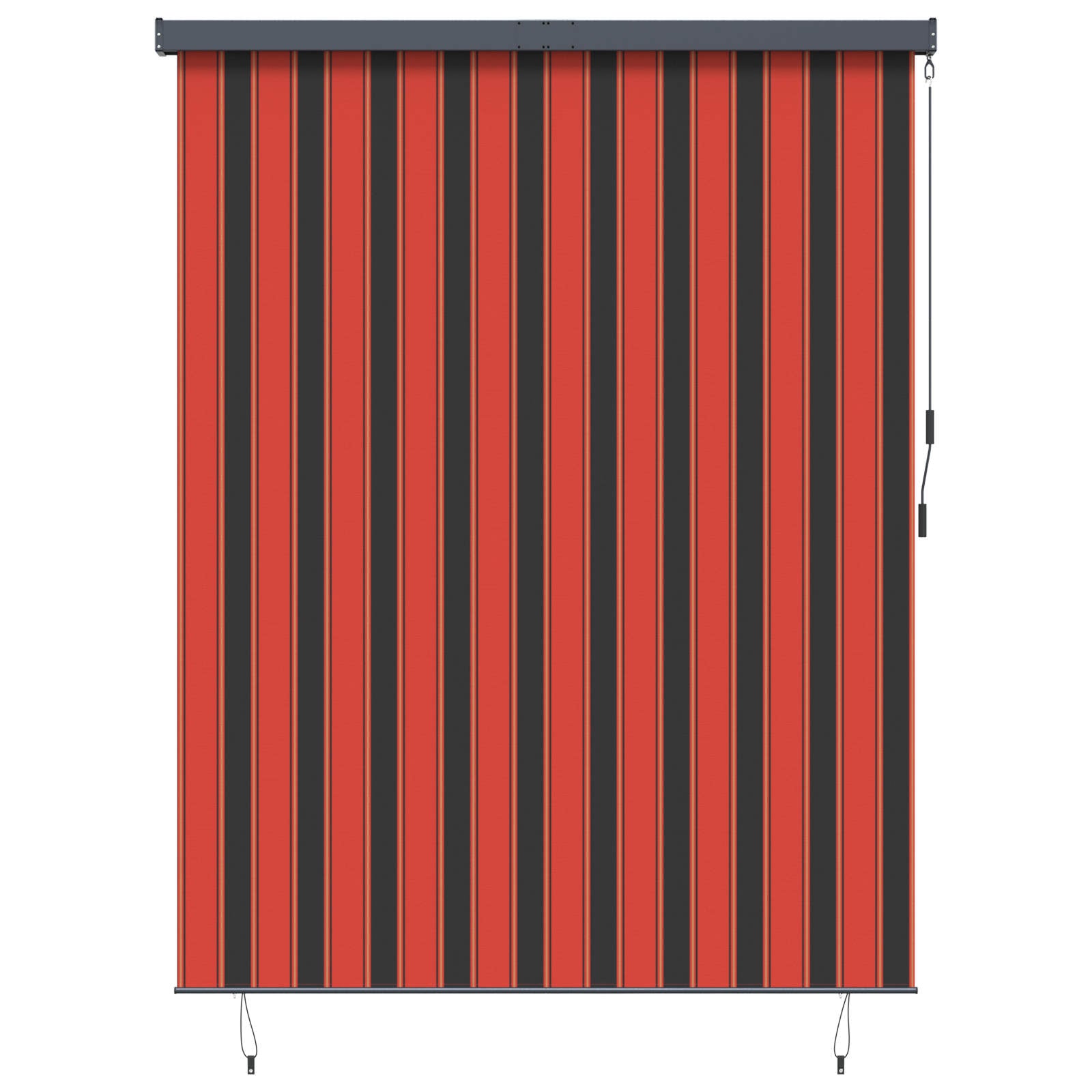 Roletas Oranžinė ir ruda 200 x 250 cm Audinys ir aliuminis